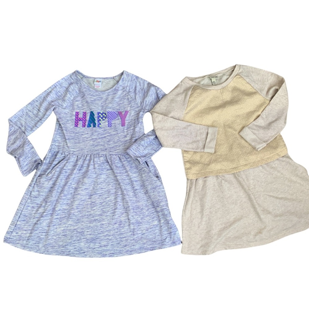2 girl long sleeve Dresses Bundle